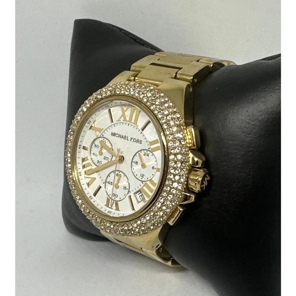 Michael Kors Bradshaw MK5756 Women Gold Stainless Steel Analog Dial Watch HME596
